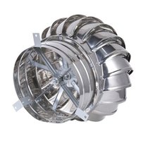 Magideal - Campana Extractora De Acero Inoxidable Resistente A La Intemperie Para Techos, Turbinas Eólicas, Accesorios De Ventilación Para Casas, Fábricas, Ático 200 Milímetros