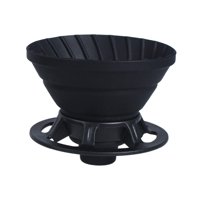 Magideal - Filtro De Goteo De Café Taza De Goteo De Cono Plegable Reutilizable Café Mano Gotea Filtro De Papel Taza De Filtro De Café Para Acampar En Casa Viajes Negro