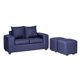 thumbnail image 3 of Living Kahlo 2 Cuerpos + 2 Pouf Tela Azul, 3 of 4
