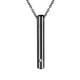thumbnail image 4 of Collar con urna conmemorativa, colgante de recuerdo, porta cenizas, amuleto inoxidable para compromiso Negro sin Cadena, 4 of 5