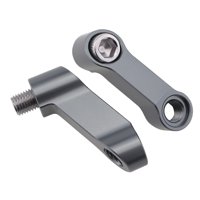 Ioensy - Adaptadores Extensores De Espejo De Motocicleta, Reemplazos De Aleación De Aluminio Para Yamaha Grey