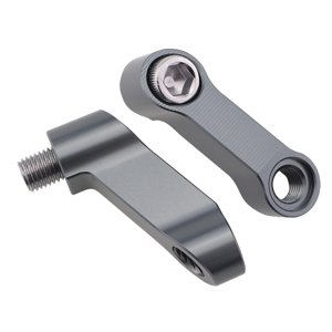 Ioensy - Adaptadores Extensores De Espejo De Motocicleta, Reemplazos De Aleación De Aluminio Para Yamaha Grey