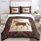 thumbnail image 1 of Persia Galloping Horse All Season Duvet Luxury Cover Bedding Sets Soft Quilt Cover and Pillowcases Teen Single/Double/Queen/ Bed Sheets, 1 of 5