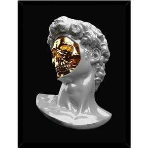 Genérico - Cuadro Decorativo Escultura Apolo Moderno 4 Medidas 30X40 Cm