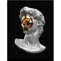 Genérico - Cuadro Decorativo Escultura Apolo Moderno 4 Medidas 30X40 Cm