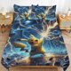 thumbnail image 2 of 3 Piece Bedding SetPokemon Electro Shock Comforter Set for Kids Boys Teen Tween 3D Lightweight Microfiber Bedding Sets, 2 of 5