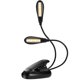 thumbnail image 2 of Luz de lectura recargable con 14 LED, lámpara de lectura con clip para cama, lámpara para atril, 3 niveles de brillo y 2 cuellos de cisne que iluminan 2 páginas completas. Ideal para amantes de la, 2 of 8