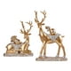 thumbnail image 2 of Figuras De Amantes De Los Renos Decoración Acentos Estatuas De Ciervos De Resina Para Chimenea Aureate, 2 of 3