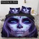 thumbnail image 1 of Sorror Skull Girl Sexy Flowers Bedding Set Duvet Cover Bed Set Quilt Cover Boys Adult, 1 of 5
