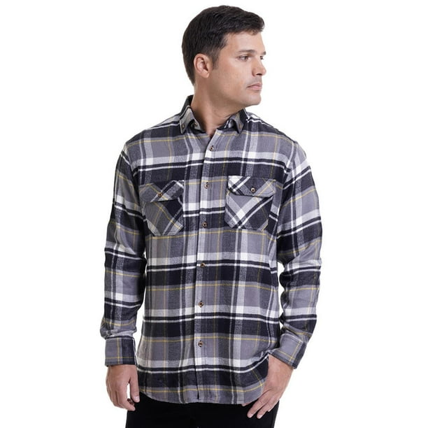 Camisa Leñadora Gris Claro gris 4XL