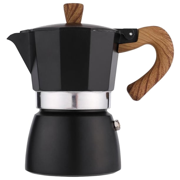 Cafetera de aluminio Stovetop Maker Coffee Brewer Percolator, Cafetera manual Espresso Maker, para bivouac kitchen counter Cafe Home , 150 ml 150ml