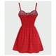 thumbnail image 5 of Vestido De Mujer Corto Rojo Puntos Lunar Con Tirantes Finos, 5 of 5