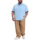 thumbnail image 2 of INSPIRE CHIC Camisa Polo de Manga Corta para Oficina de Tejido Suave para Hombre Grande y Alto XL Azul Claro, 2 of 4
