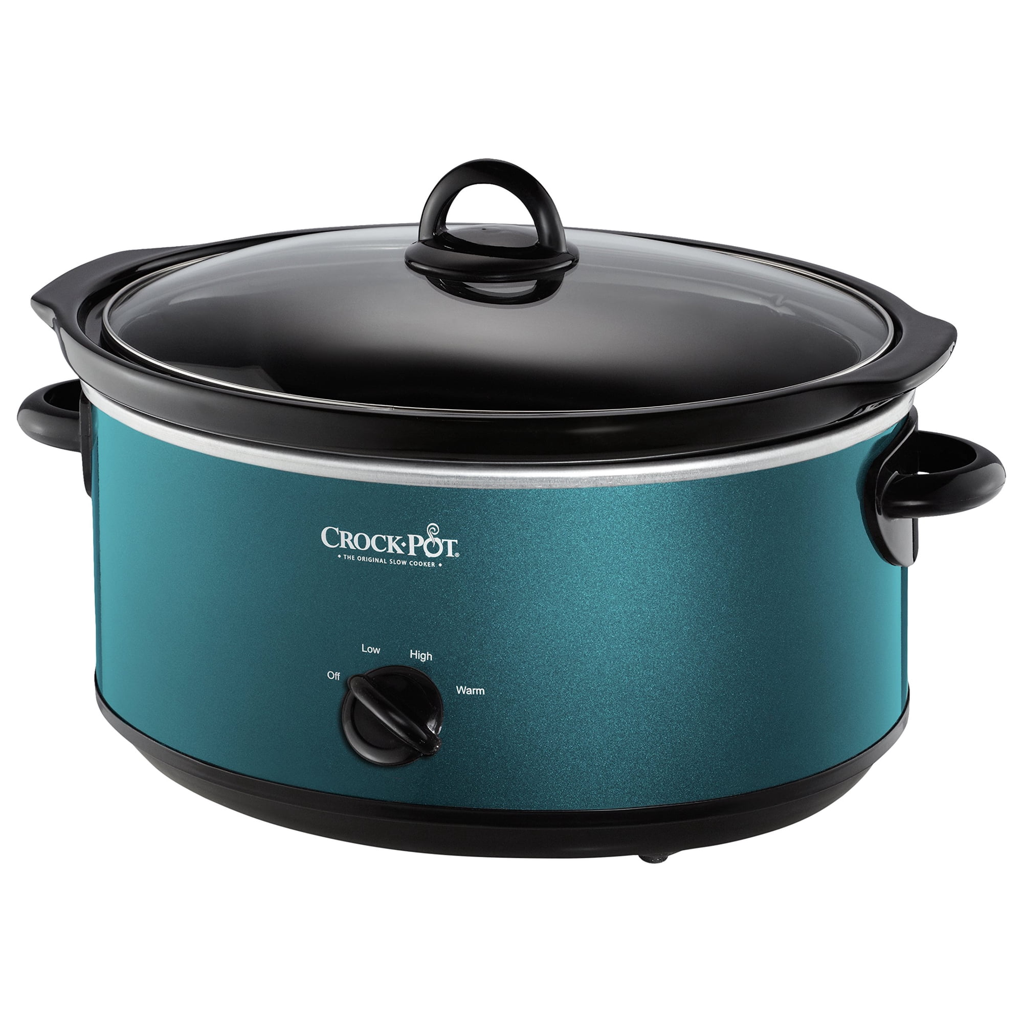 Olla De Cocción Lenta Manual Crock-pot De 7 Litros, Color Turquesa