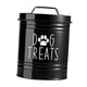 thumbnail image 3 of Contenedor De Almacenamiento De Comida Para Mascotas, Tarro De Metal Para Galletas De Perros, Para Cocina, Oficina, Perros Y Gatos, Color Negro, 3 of 5