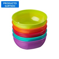 Accesorios Alimentación Set De 5 Bowls Amarilo Morado Rojo Verde Y Naranjo  Vitalbaby