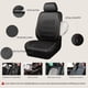 thumbnail image 3 of Funda para asiento de auto CAR PASS, ajuste universal, cuero PU negro, 3 of 8