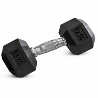 Genérico - Mancuerna Profesional Hexagonal 7,5Kg Fitness Alta Densidad