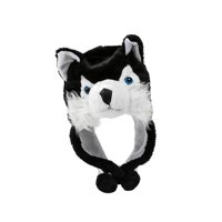 Magideal - Sombrero De Peluche, Regalo De Cumpleaños, Sombrero De Disfraz Para Accesorio Fotográfico, Sombrero De Cosplay, Suministros Para Fiestas Lobo Negro