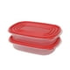 thumbnail image 4 of Set De Contenedor 950ML Cuadrado Plástico 2 Piezas, color surtido, 4 of 5