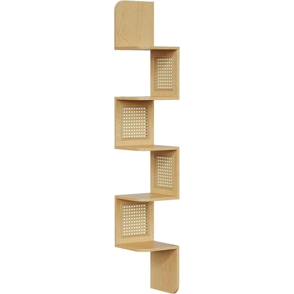 Mueble Estante Esquinero ZigZag Ratán Greve