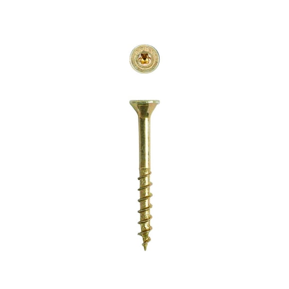Tornillos SPAX de 20,3 cm x 3,8 cm de cabeza plana de zinc amarillo