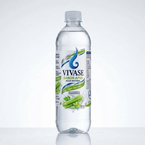 Botella Agua de Apio 100%Natural 500cc, stevia endulzado