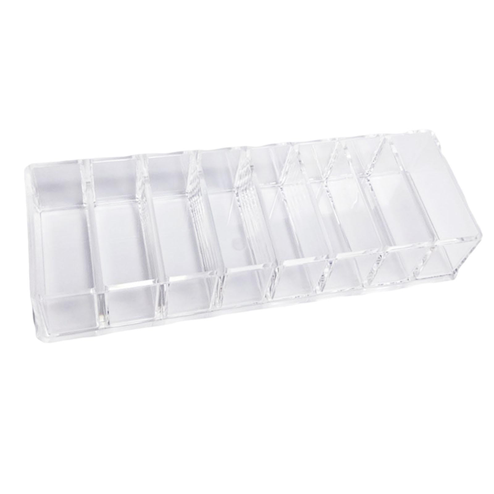 Ioensy - Organizador De Maquillaje Acrílico Transparente 8 Rejillas Para Tocador Cocina Baño