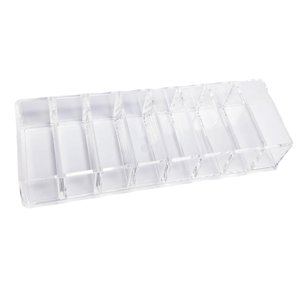 Ioensy - Organizador De Maquillaje Acrílico Transparente 8 Rejillas Para Tocador Cocina Baño