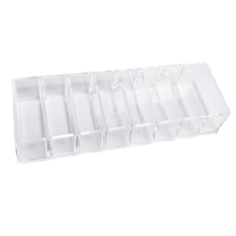 Ioensy - Organizador De Maquillaje Acrílico Transparente 8 Rejillas Para Tocador Cocina Baño