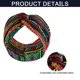 thumbnail image 3 of Paquete de 3 diademas africanas para mujer, anchas, estilo bohemio, con nudos, antideslizantes, para el pelo, para deporte, yoga, entrenamiento, elásticas., 3 of 5