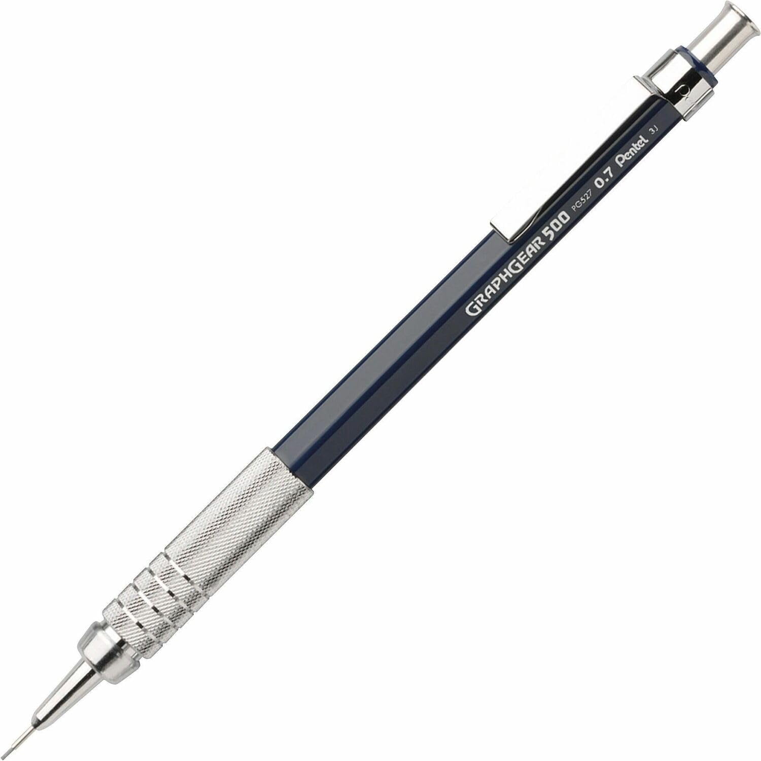 Lápiz De Dibujo Mecánico Pentel Graphgear 500 De 0,7 Mm, Color Azul