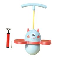 Magideal - Pogo Ball Con Mango, Pelota Que Rebota Pogo, Tabla De Equilibrio Para Niños, Palo Pogo, Juguete Para Saltar Para Fitness En Interiores, Niños Y Niñas Ganado Azul