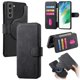 thumbnail image 1 of Funda Billetera Magnética para Samsung Galaxy S21 FE Soporte Tarjetas Desmontable Negro, 1 of 6