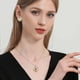 thumbnail image 3 of Set Conjunto Collar Aros Girasol Te Amo 100 Idiomas Mujer plateado Talla única, 3 of 6