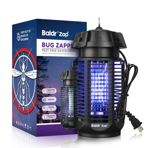 Eliminador de insectos BALDR para exterior e interior, 20 W, 4200 V, cobertura de 1/2 acre