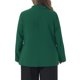 thumbnail image 4 of Agnes Orinda Chaqueta de Traje Casual de Negocios para Mujer Tallas Grandes con Solapa y Botón de Manga Larga 4X Verde Oscuro, 4 of 8