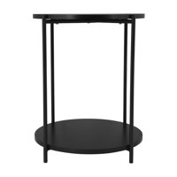 Mesa Redonda Metal Mdf 40 X 50 Cm Day Negro