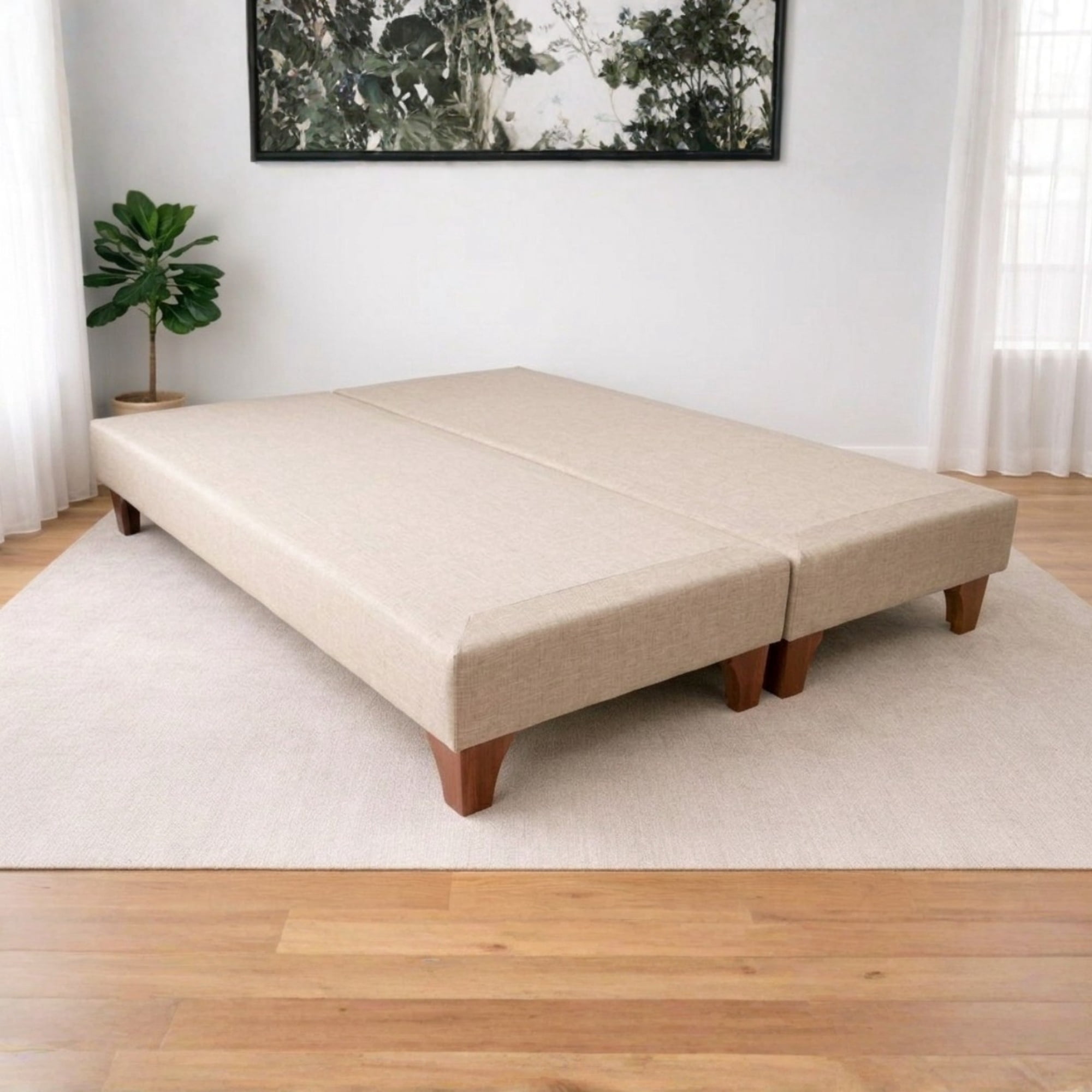 Construcsofá - Base Bd 2 Pl Tela Beige