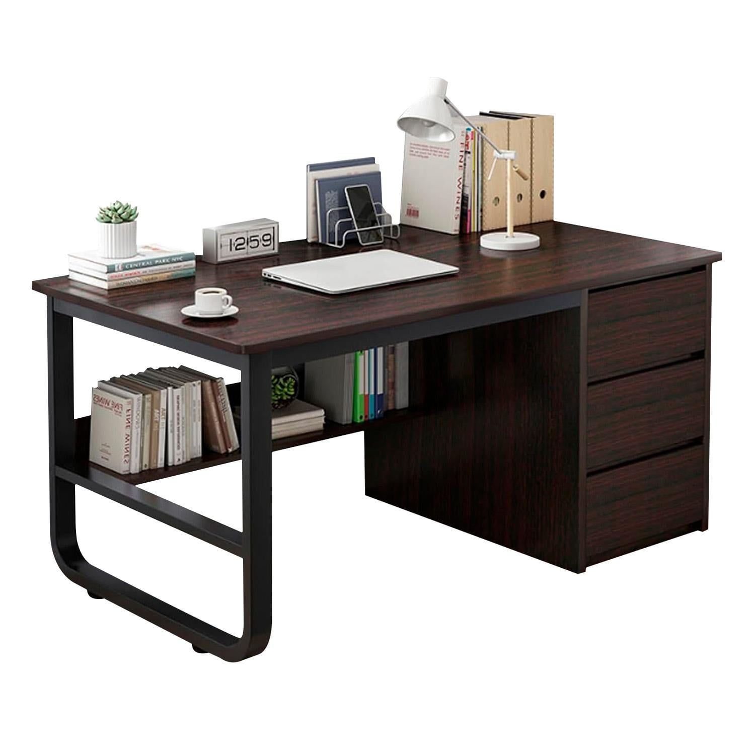 Global Latin Group - Escritorio Moderno 120x50cm Hierro Y Mdf Diseño Elegante