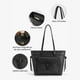 thumbnail image 5 of Ecosusi Bolso Tote Evelina de Papel Lavable 14L para 13" Negro, 5 of 8