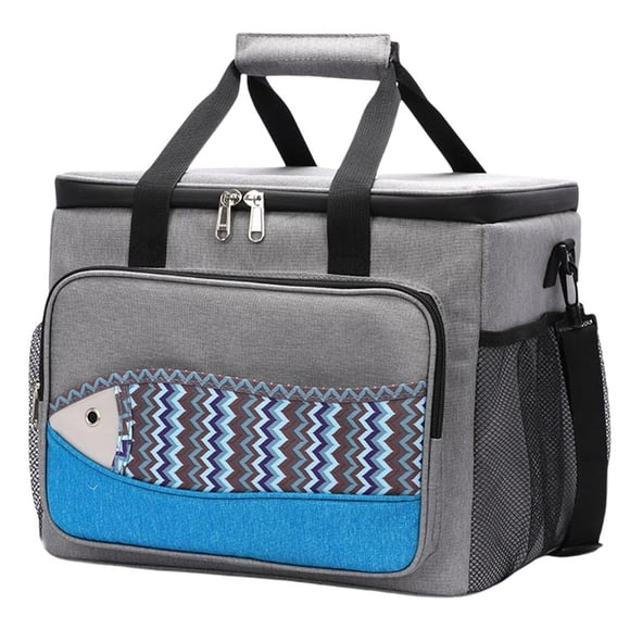 Oxford Lunch Coolers Refrigerador Bolsa Con Aislamiento De Alimentos Para Senderismo, Viaje De Picnic, Gris L