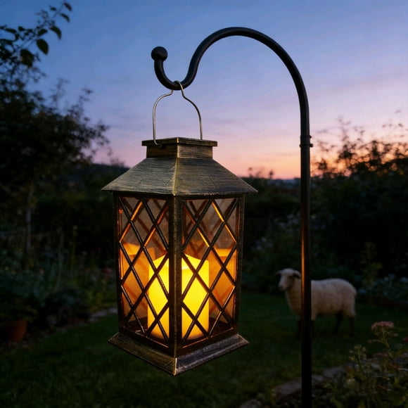 Linterna solar impermeable LED parpadeante HOOEN (1 unidad)