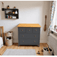 thumbnail image 1 of Cómoda Infantil "Chester Kids" 5 Cajones Mueble de Madera - Gris Grafito - 80x40x85 cm, 1 of 3