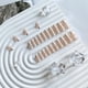 thumbnail image 4 of Donut glaseado SXVME de la marca Press on Nails, rosquilla blanca con punta francesa y almendra, 4 of 8