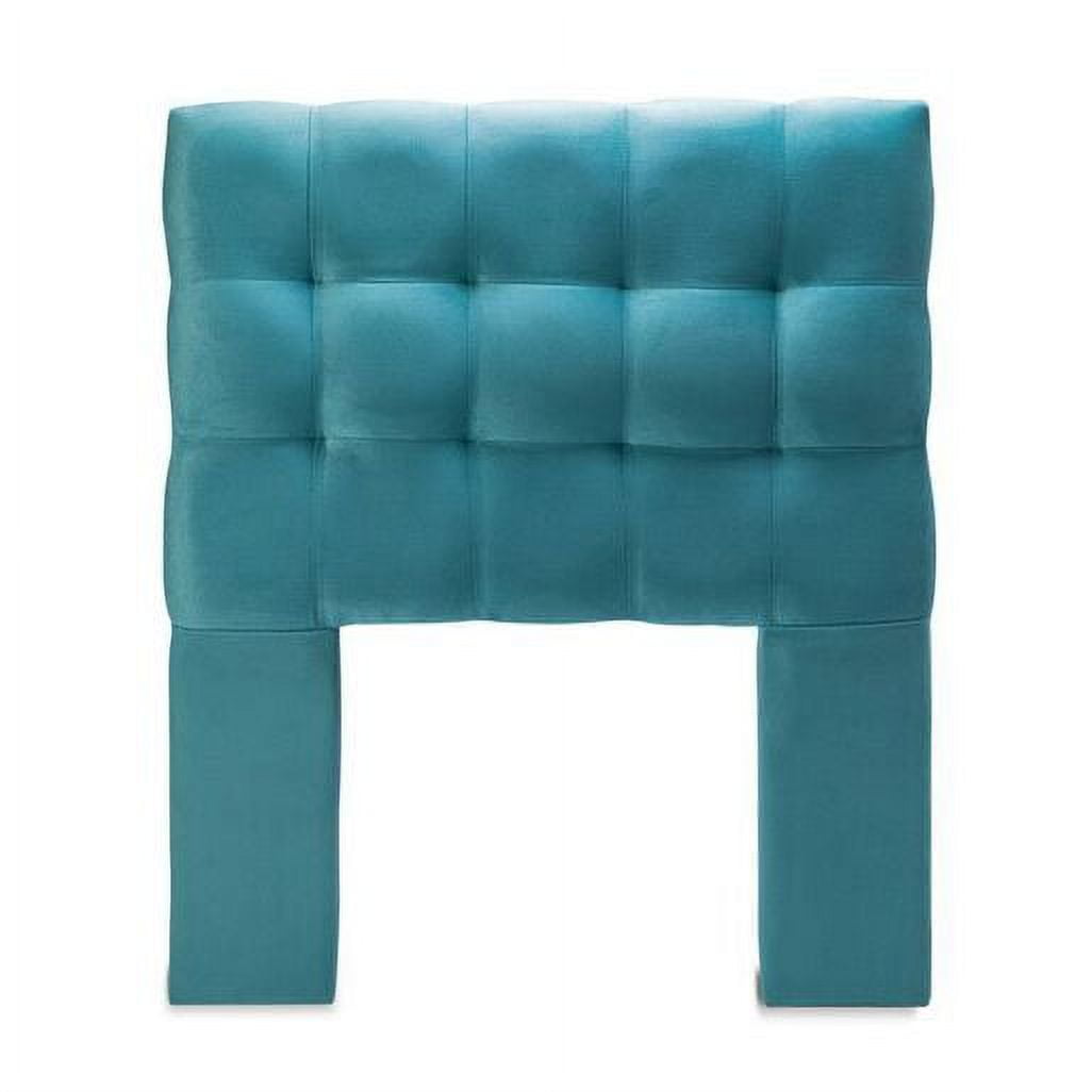 Dec-hogar - Respaldo De Cama 1 Plaza Felpa Turquesa