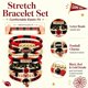 thumbnail image 3 of Pulsera Artlunar de fútbol para día de partido – conjunto apilable rojo y negro, 3 of 6
