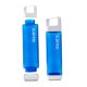 thumbnail image 1 of Botella de agua limpia cuadrada de 750 ml, a prueba de fugas, azul, 1 of 7