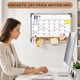 thumbnail image 2 of Calendario mensual para pared, pizarra blanca de borrado en seco con corcho, 2 of 3