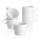 thumbnail image 1 of Juego de 6 tazas de café Sweese 300 ml blancas apilables, 1 of 6